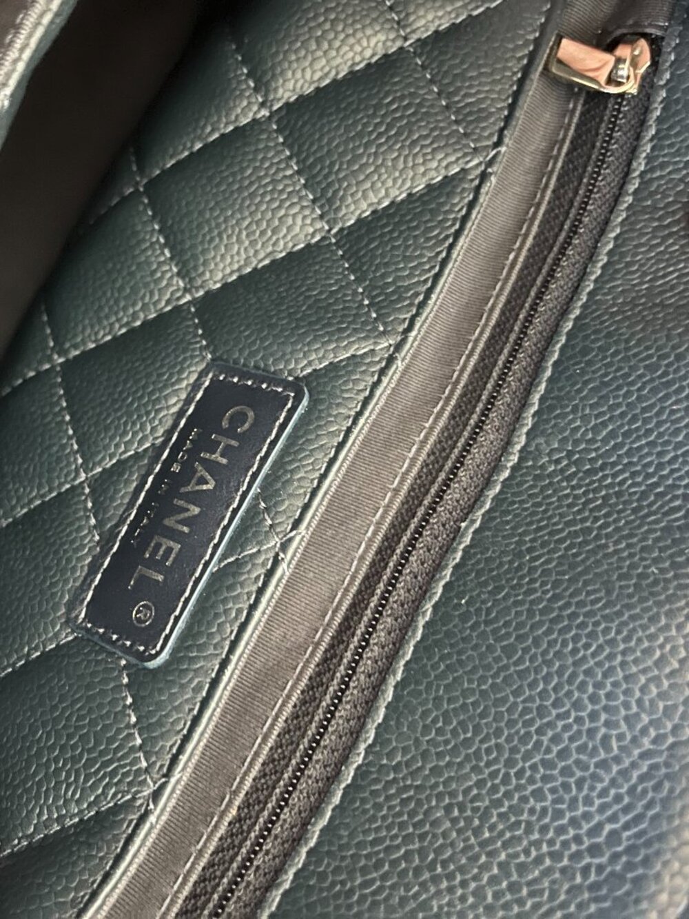 CHANEL Large Navy Shopping Bag, - Picture 6 of 9